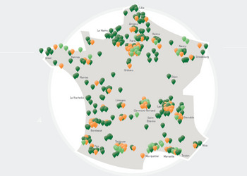 carte sites du biosourcé